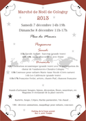 Flyer Marché de Noël Cologny 2013