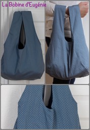 sac réversible gris