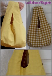 sac réversible jaune